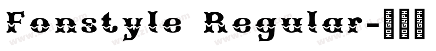 Fonstyle Regular字体转换